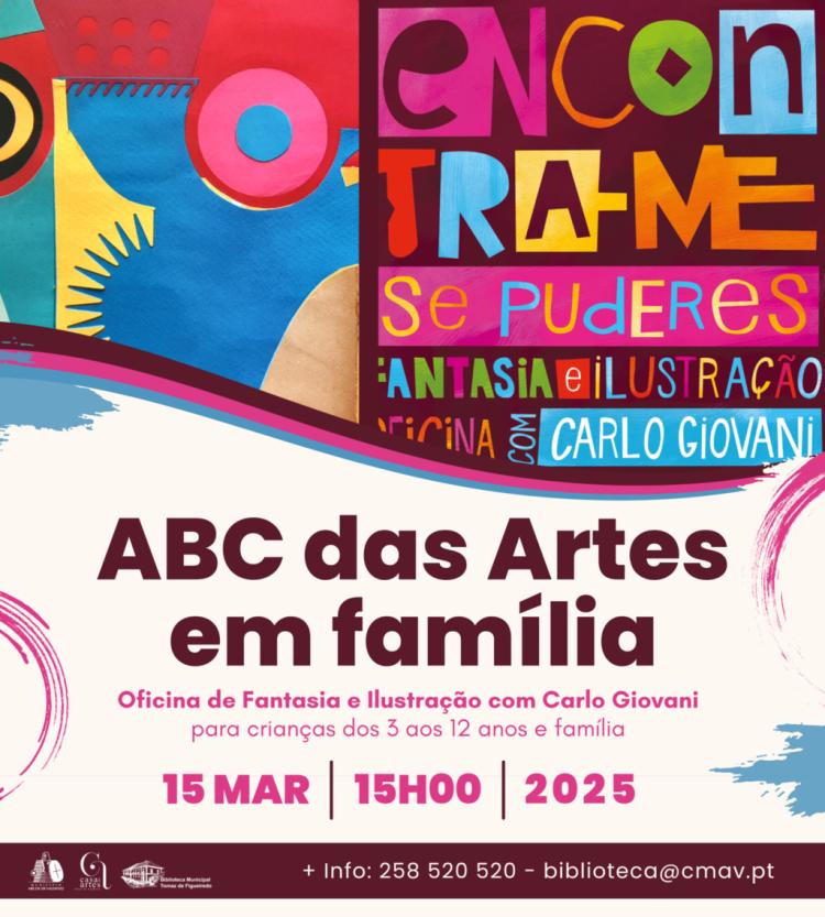 A B C das Artes em família - oficina de fantasia e ilustração com Carlo Giovani