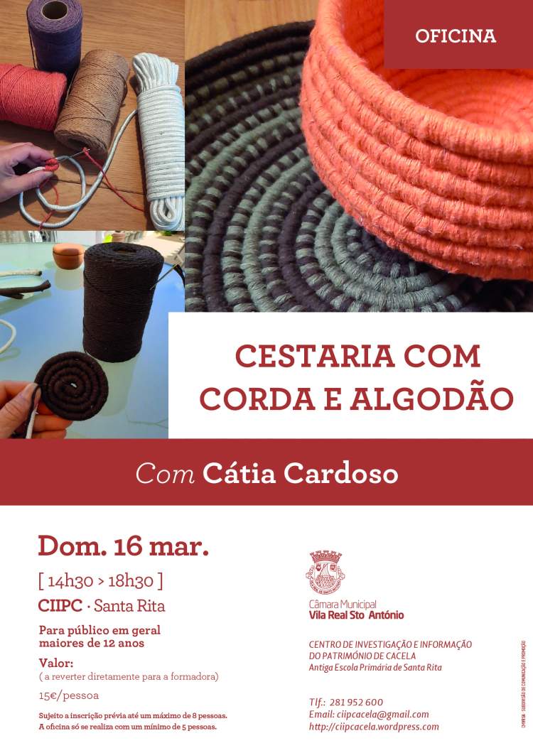 OFICINA «Cestaria com corda e algodão»