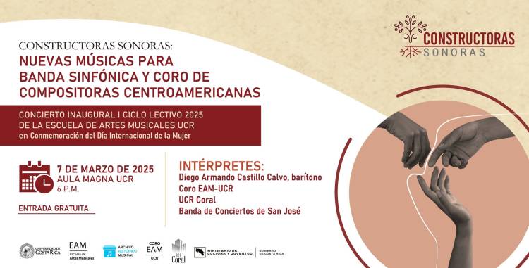 Constructoras sonoras: Nuevas músicas para banda sinfónica y coro de compositoras centroamericanas. 