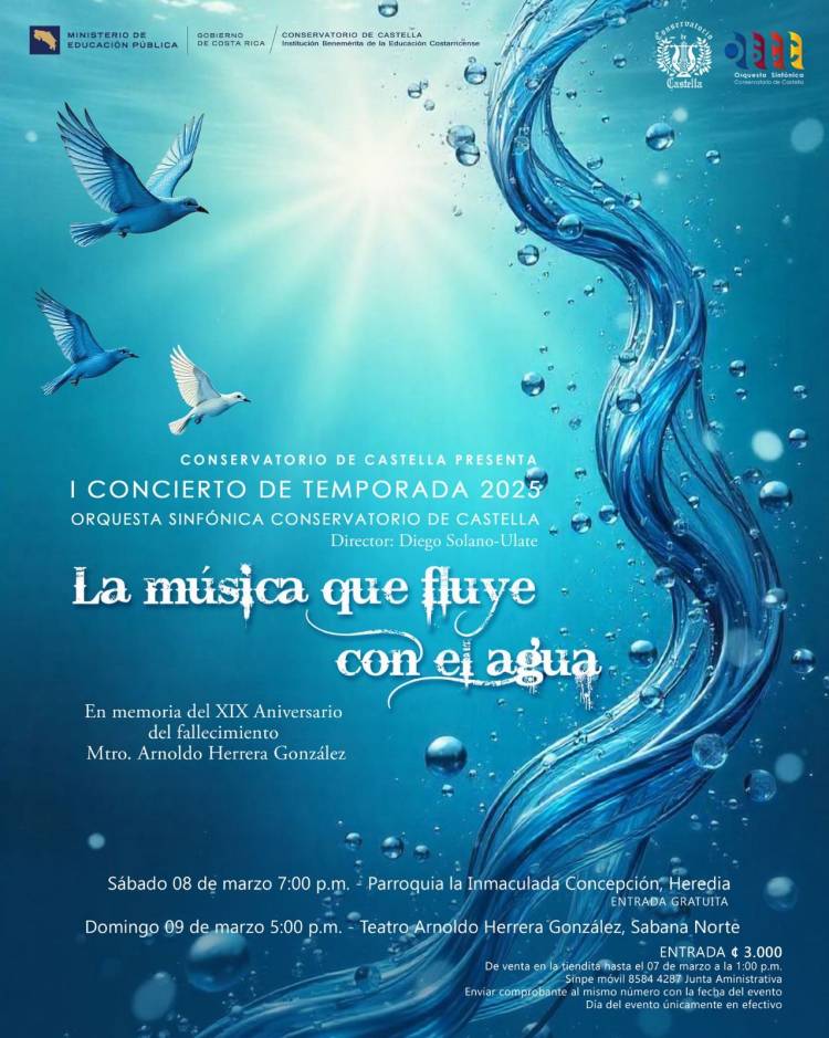Primer Concierto de Temporada O.S.C.C &quot;La música que fluye con el agua&quot;