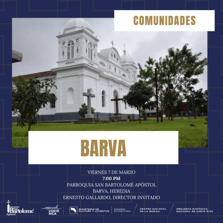 Orquesta Sinfónica Nacional en Barva de Heredia