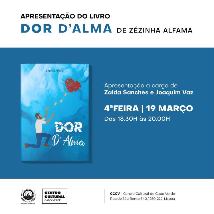 Apresentação do livro 'Dor D' Alma', de Zézinha Alfama