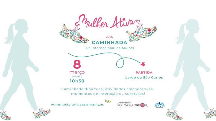 CAMINHADA MULHER ATIVA | DIA INTERNACIONAL DA MULHER 2025
