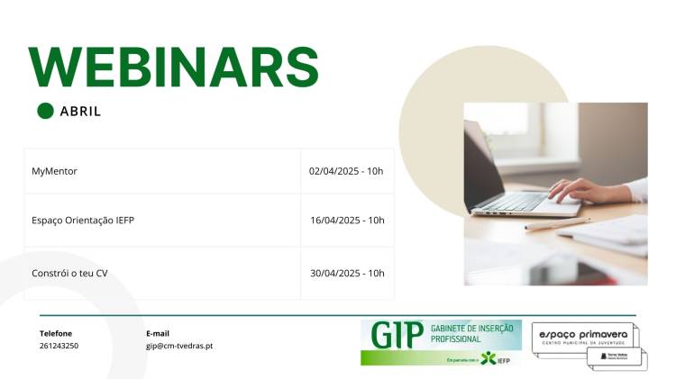 Webinar Constrói o teu CV