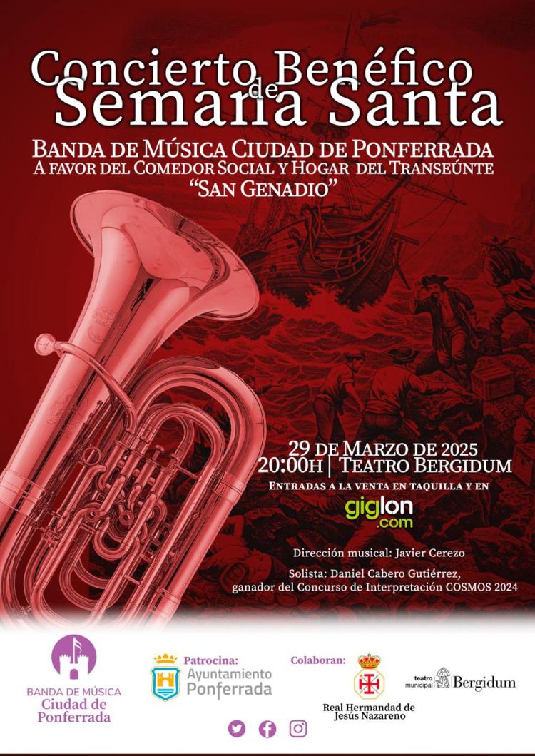 Concierto de Semana Santa de la Banda Ciudad de Música Ciudad de Ponferrada