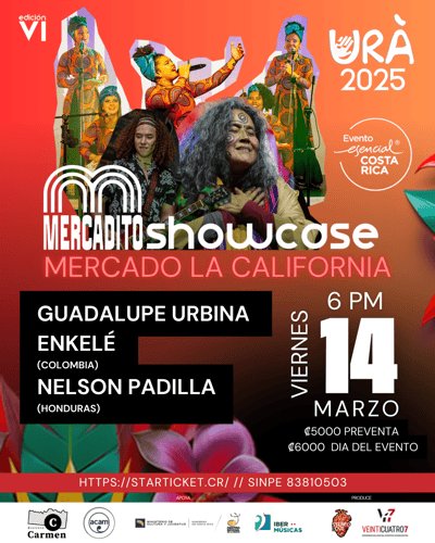 SHOWCASE EL MERCADITO URÀ 2025 • 14 MAR • 6 PM
