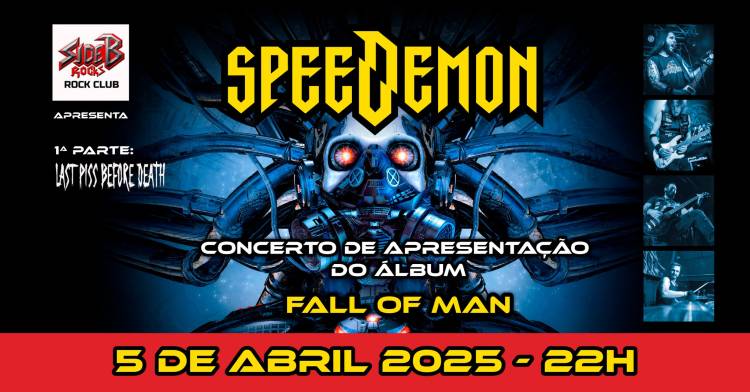 SPEEDEMON - Concerto oficial de Apresentação de “FALL OF MAN” 