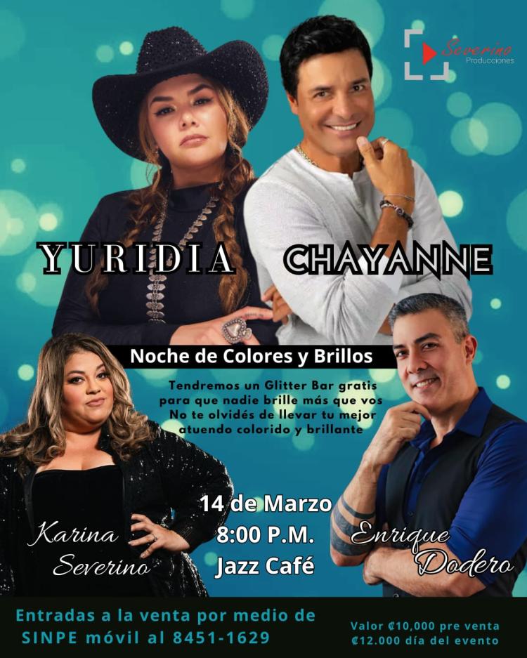 CHAYANNE Y YURIDIA  UNA NOCHE DE COLORES Y BRILLOS 