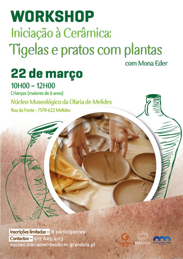 WORKSHOP | Iniciação à Cerâmica » Tijelas e pratos com plantas com Mona Eder