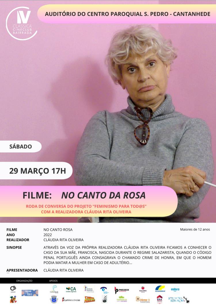Cinema: 'No Canto da Rosa' de Cláudia Rita Oliveira - Roda de Conversa Feminismo para Tod@s