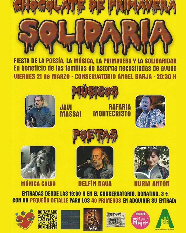 Chocolate de primavera solidaria. Conservatorio Ángel Barja. Astorga