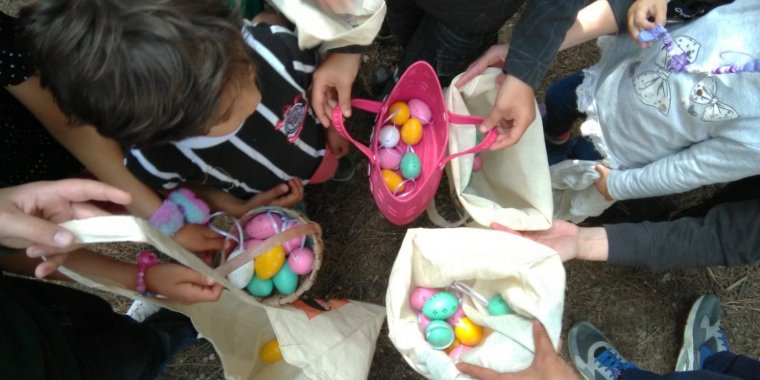 Caça aos ovos da Páscoa