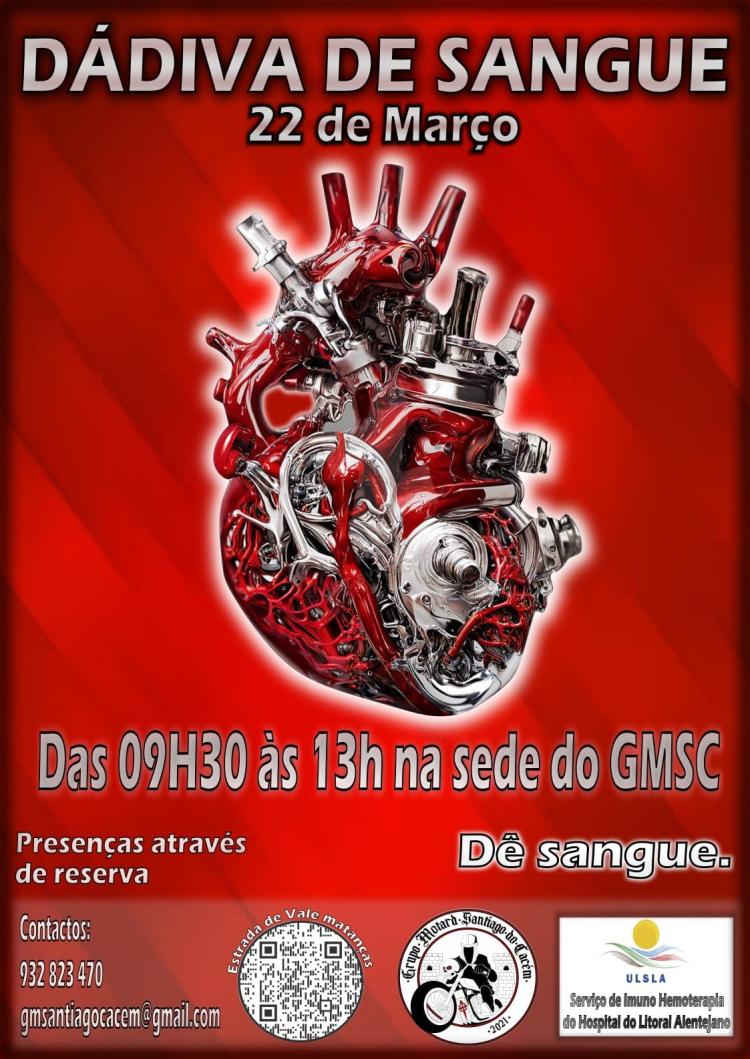 Dádiva de Sangue – Sede Grupo Motard de Santiago do Cacém