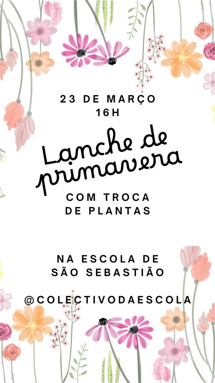 Troca de plantas com lanche