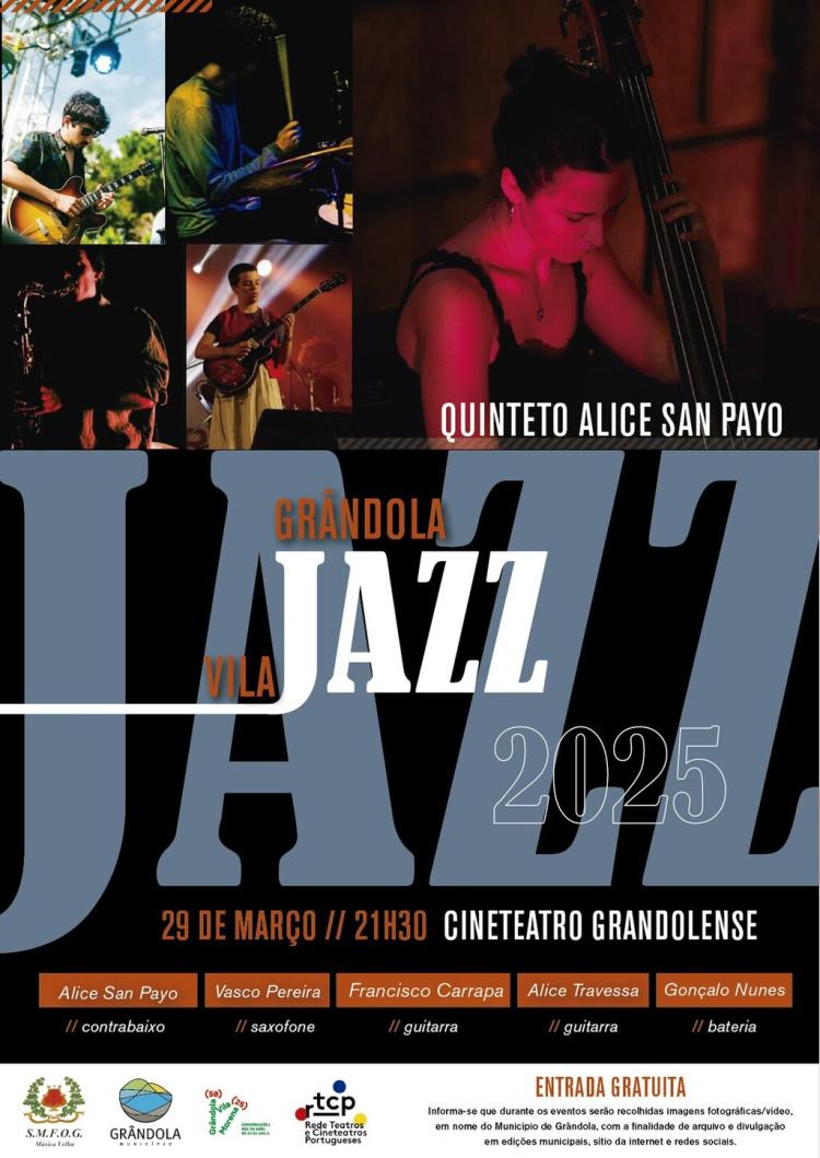 MÚSICA | Grândola Vila Jazz  « QUINTETO ALICE SAN PAYO »