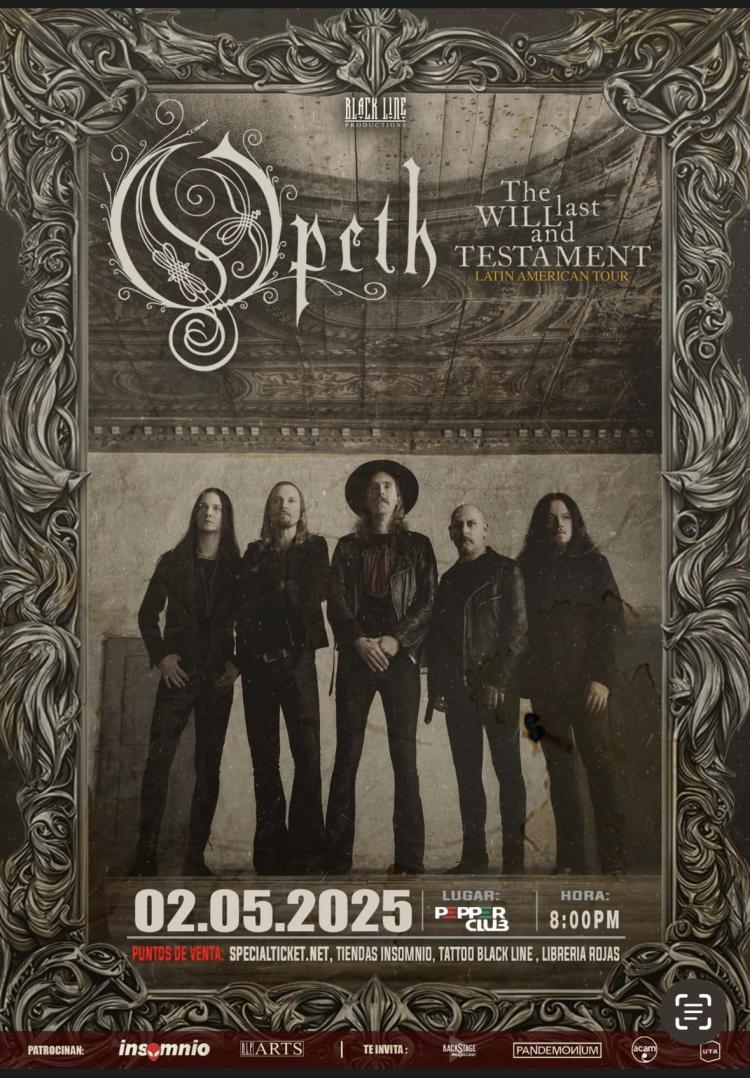 Opeth The Last Will and Testament World Tour