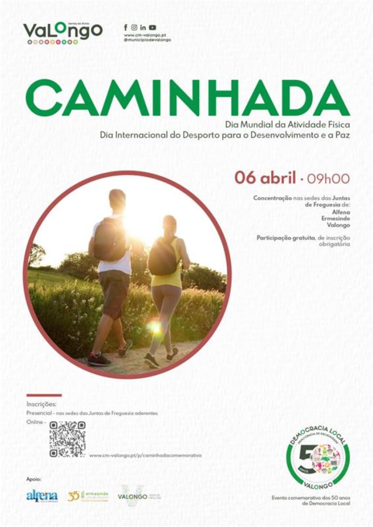 Caminhada para comemorar Dia Mundial da Atividade Física
