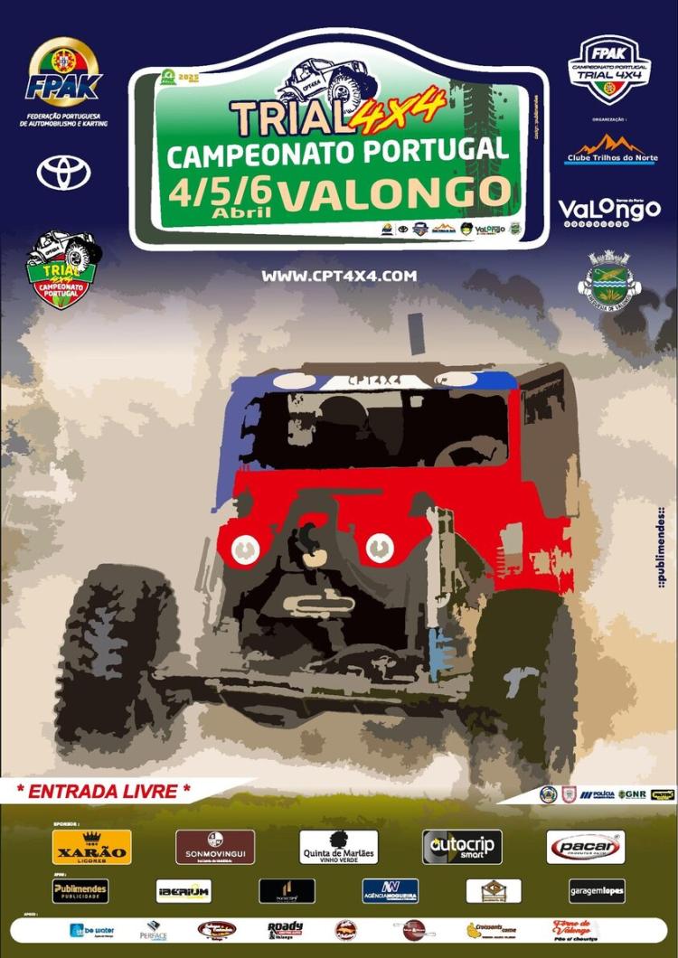 Edição de 2025 do Campeonato de Portugal de Trial 4x4 arranca em Valongo