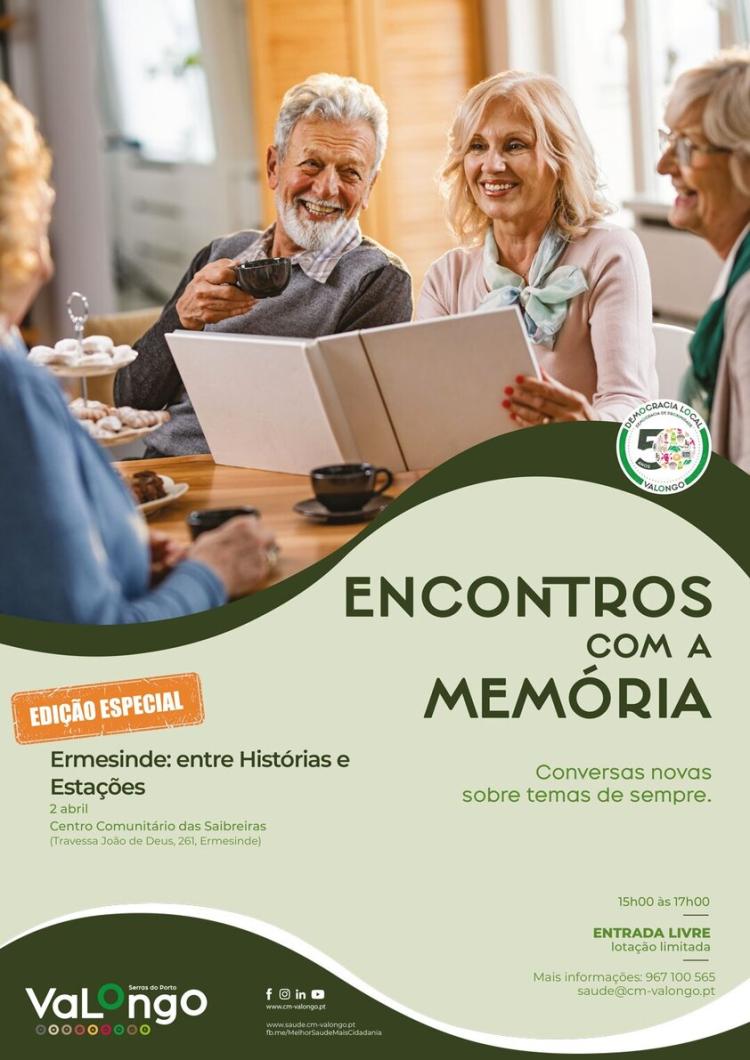 'Encontros com a Memória' com edição especial a 02 de abril