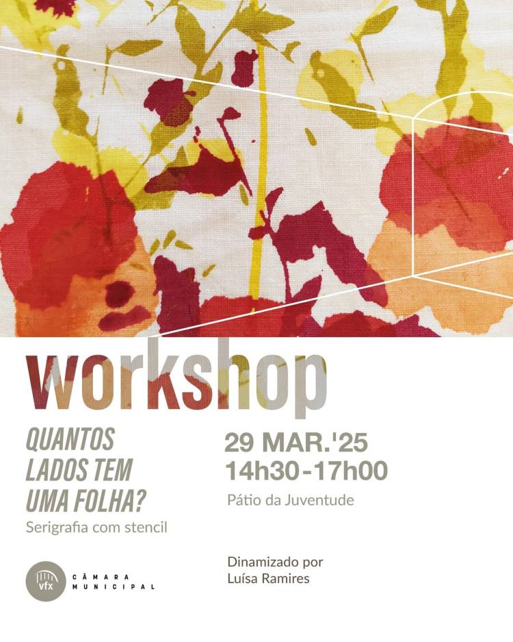 Explorar a técnica de serigrafia é a proposta do workshop “Quantos lados tem uma folha?”
