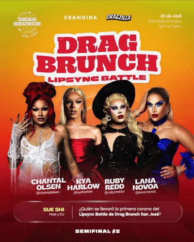 Lipsync Battles Drag Brunch San José: Semifinal #2