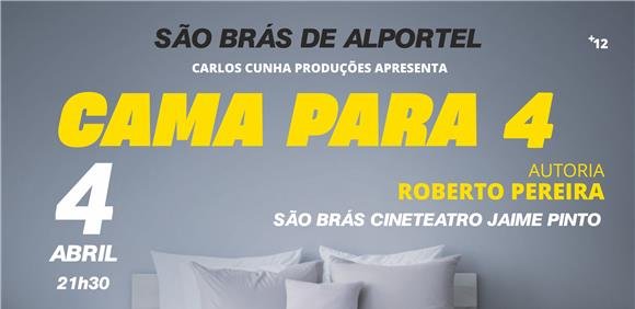Espetáculo de Teatro “Cama para 4”