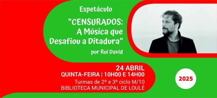 Espetáculo “Censurados: a música que desafiou a ditadura” por Rui David