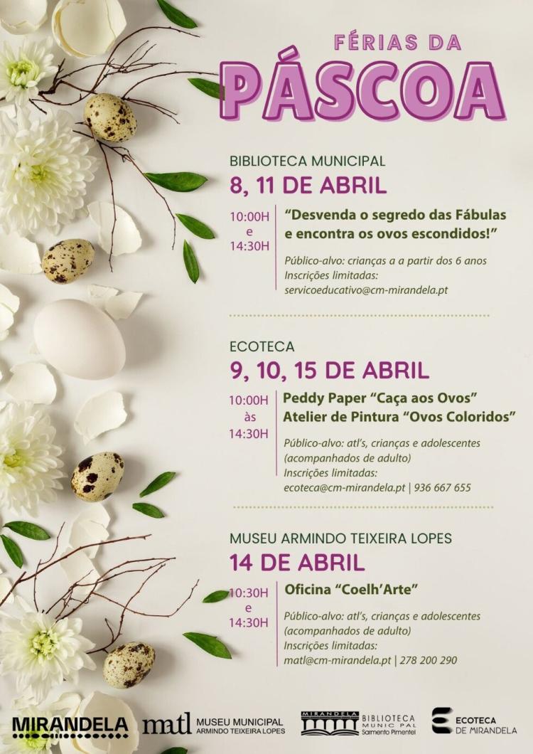 Férias da Páscoa | Oficinas
