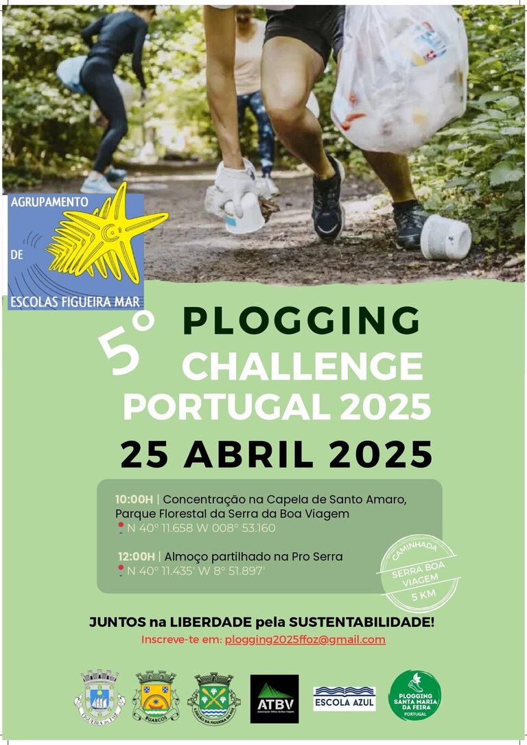 Plogging Challeng na Figueira da Foz - Juntos na liberdade pela sustentabilidade