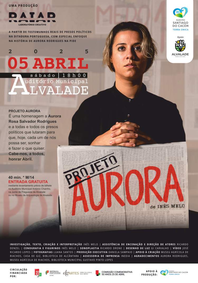 “Projeto Aurora”, de Inês de Melo, pela Companhia RAIAR