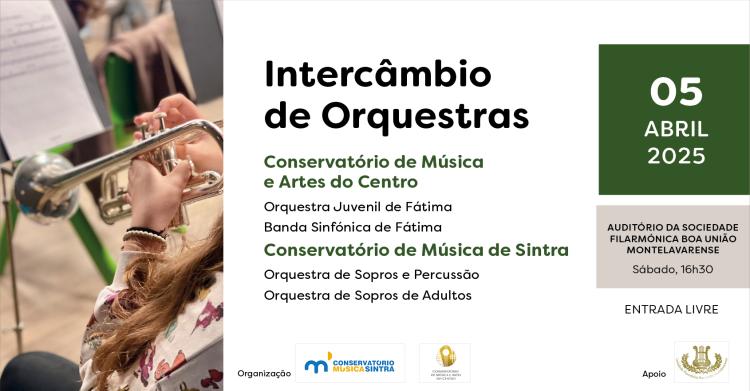 Intercâmbio de Orquestras | Conservatório de Sintra e Conservatório de Música e Artes do Centro