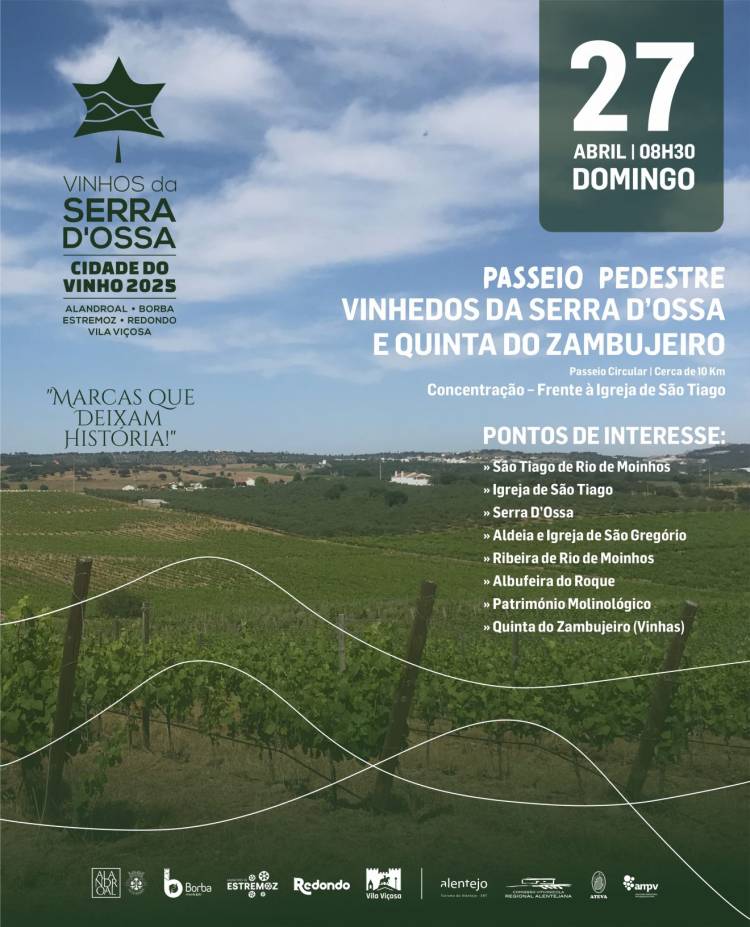 Passeio Pedestre Vinhedos da Serra d’ Ossa e Quinta do Zambujeiro