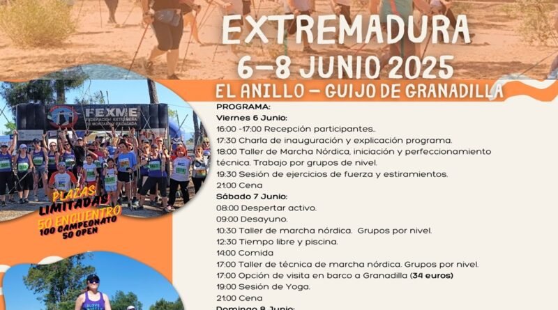 II Encuentro de Marcha Nórdica de Extremadura