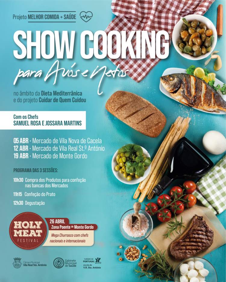 SHOW COOKING PARA AVÓS E NETOS