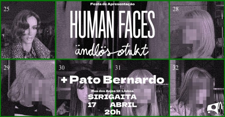 [R\F] Apresentação de 'HUMAN FACES': Ändlös Otukt + Pato Bernardo