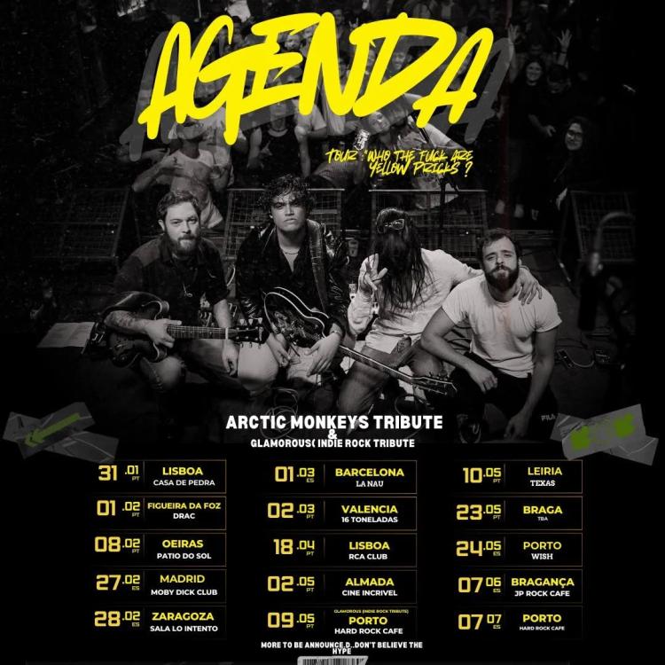 YOUNG YELLOW PRICKS - Tributo Arctic Monkeys