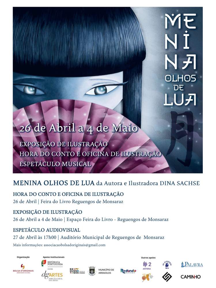 Menina Olhos de Lua – Concerto, Hora do Conto, Ilustração e Exposição