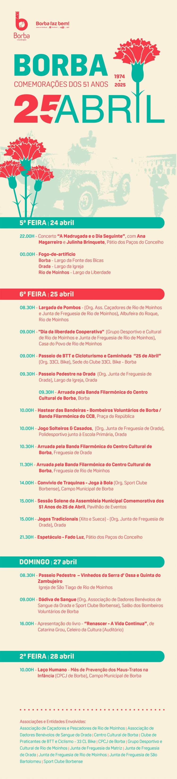 Comemorações dos 51 anos do 25 de abril