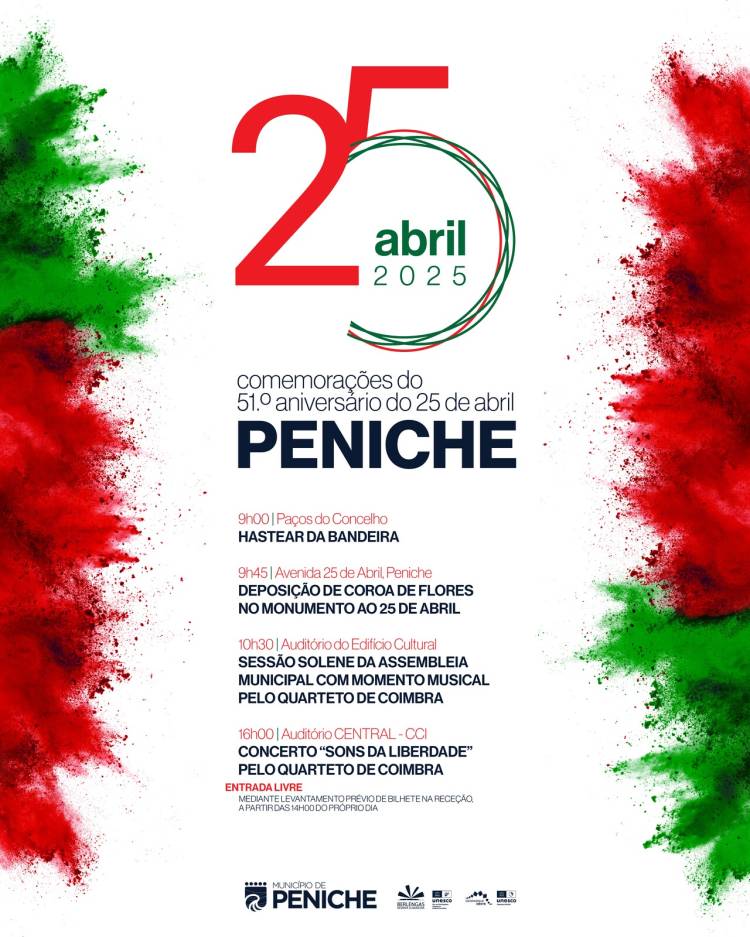 Comemorações do 51.º Aniversário do 25 de Abril, em Peniche