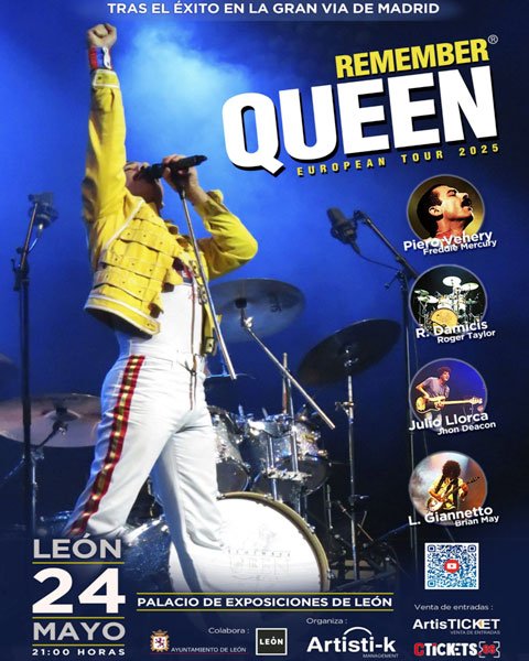 Remember Queen. European Tour 2025. Palacio de Congresos y Exposiciones de León