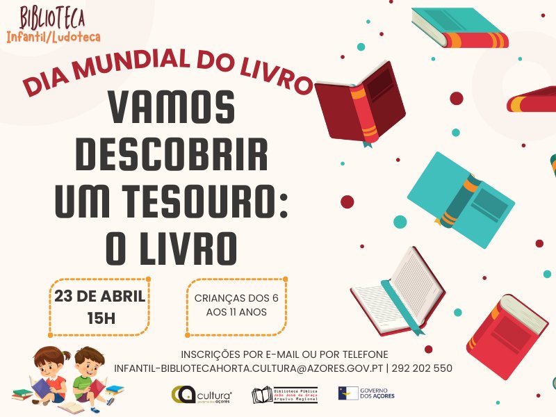 'Vamos descobrir um tesouro: o livro'