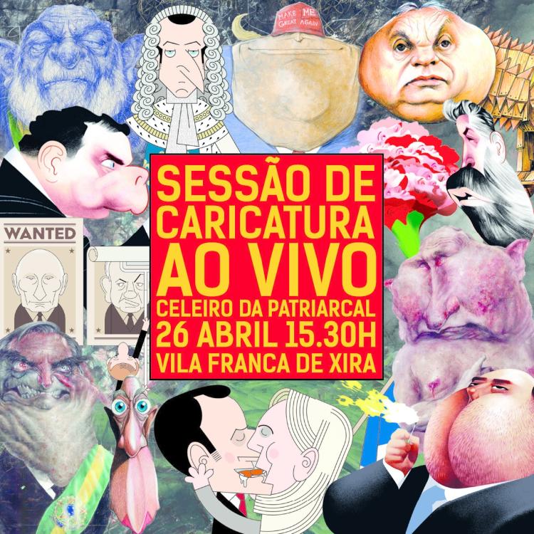Sessão de caricaturas ao vivo integra programa da ...