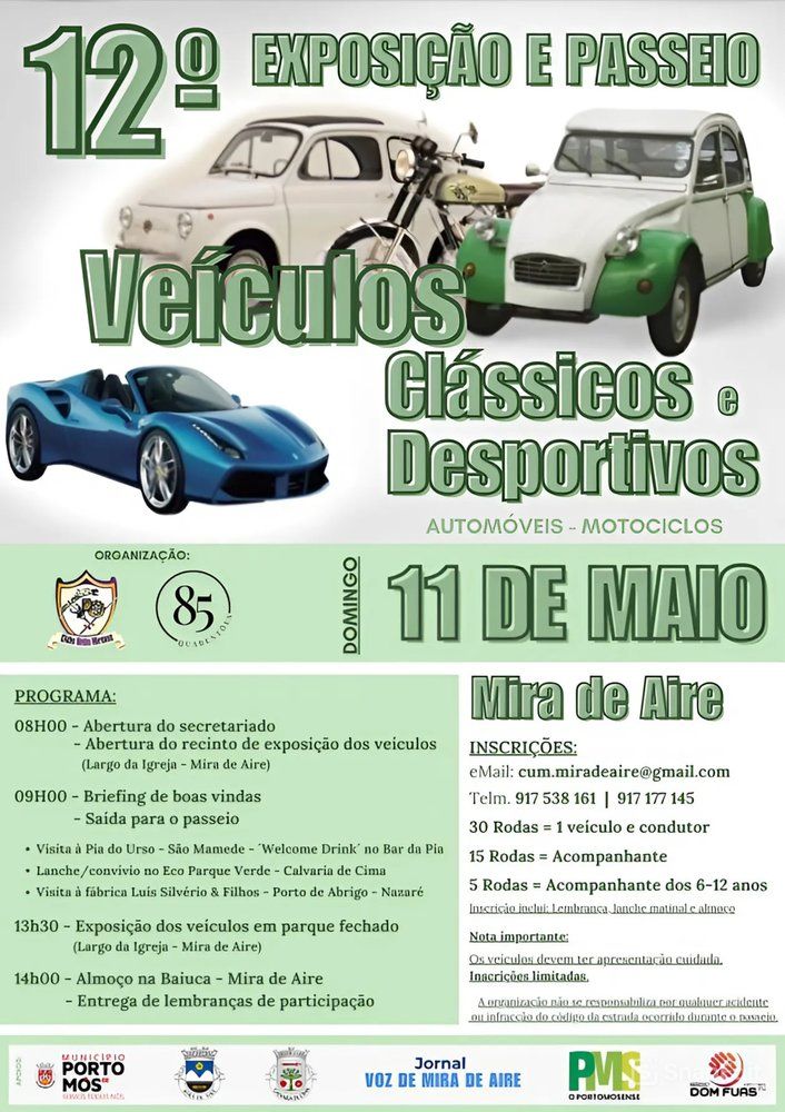 12ª Exposição e Passeio de Veículos Clássicos e Desportivos