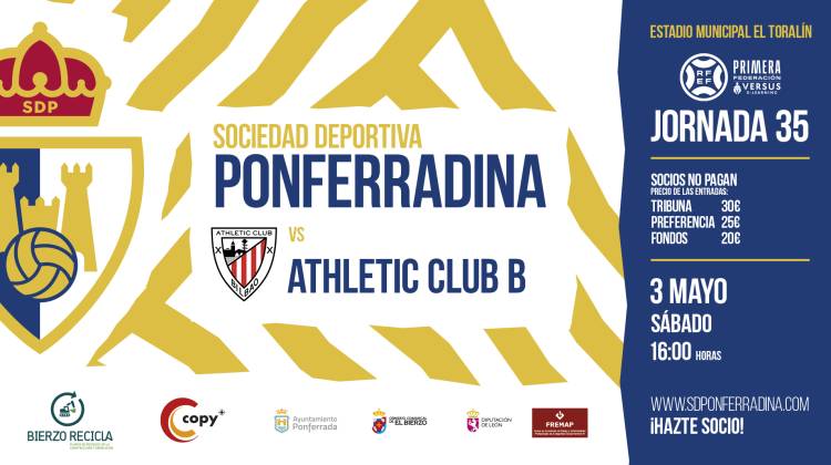 PARTIDO DE FUTBOL ENTRE LA SD PONFERRADINA Y EL ATHLETIC CLUB B