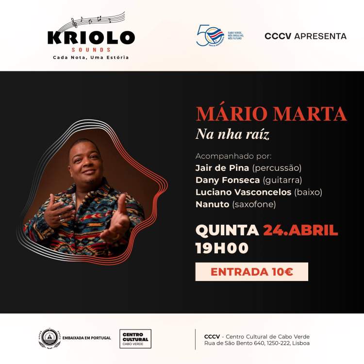 Concerto intimista de MÁRIO MARTA | Kriolo Sounds - Cada Nota, Uma Estória