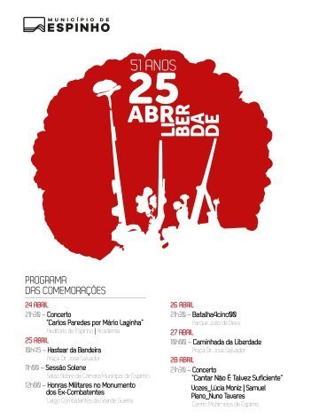 Comemorações 51º Aniversário 25 de Abril