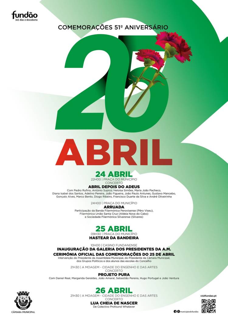 Comemorações do 51º Aniversário do dia 25 de Abril
