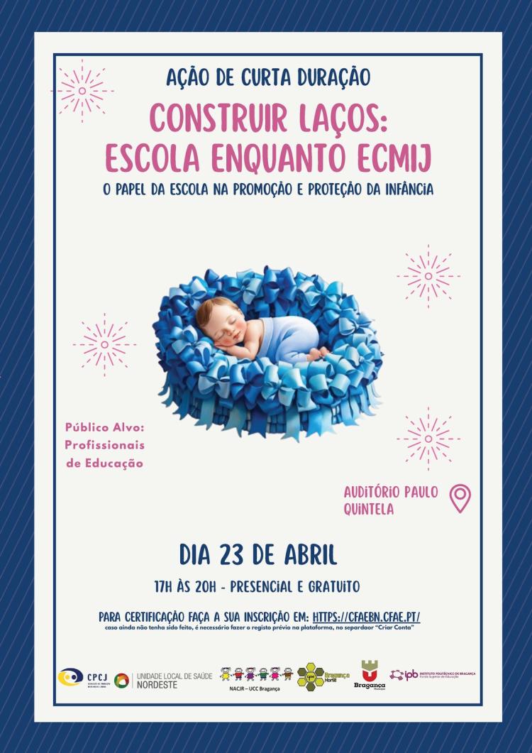 Ação de formação ' ̧:    : O papel da escola na promoção e proteção da infância'