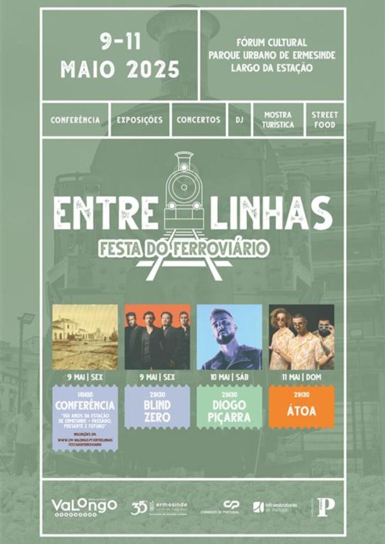 ENTRELINHAS - Festa do Ferroviário entre 9 e 11 de maio