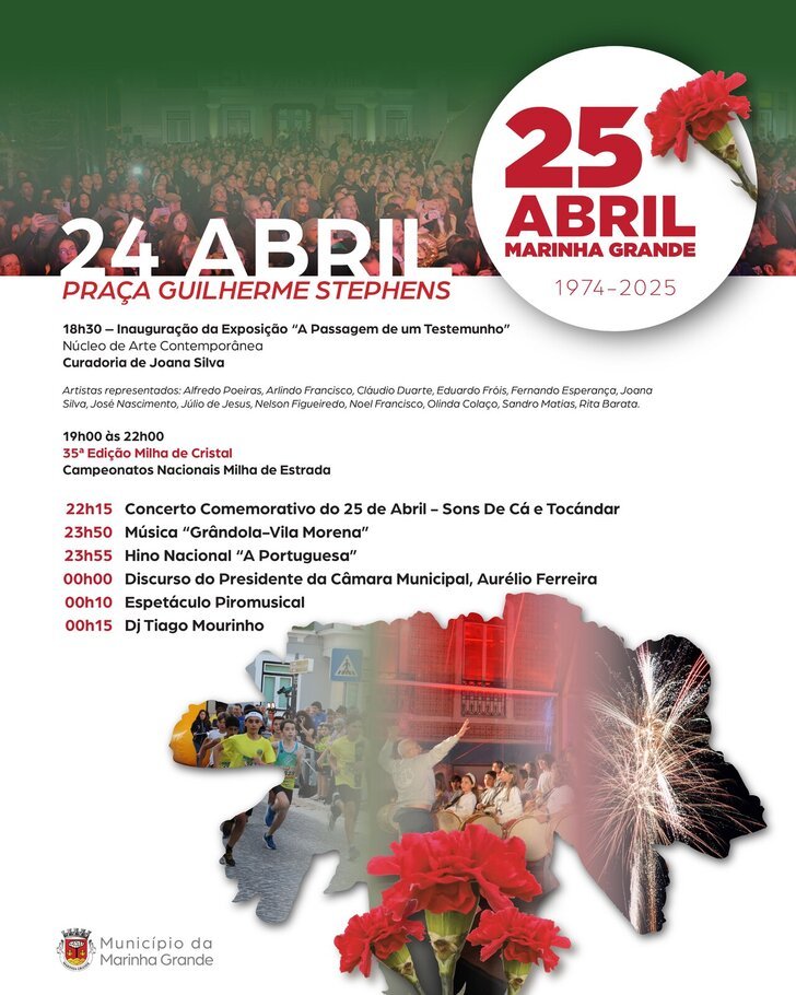 PROGRAMA DAS COMEMORAÇÕES DO 25 DE ABRIL DE 1974